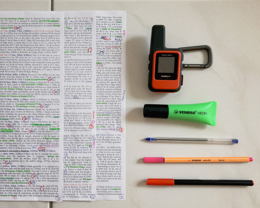 Preparation - description of the trail and maps